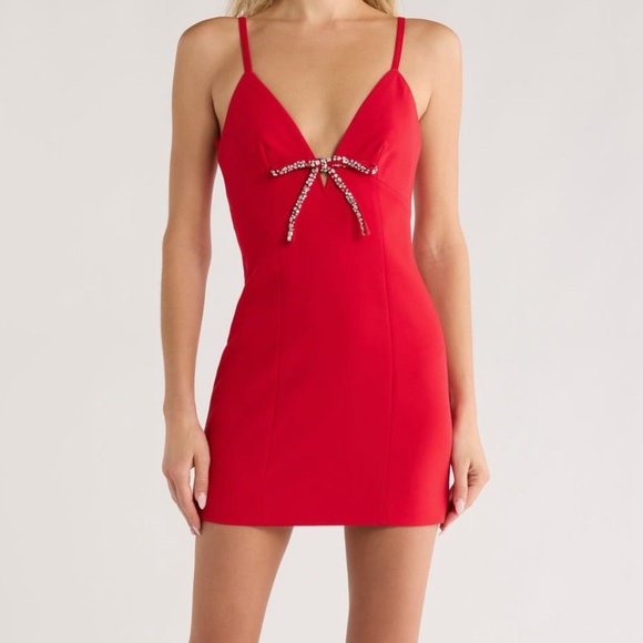 cinq a sept Dresses & Skirts - New Cinq a Sept Adele embellished bow mini dress
